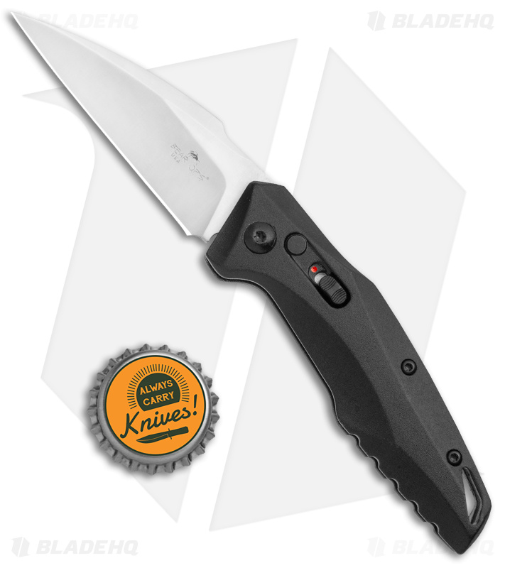 Bear OPS Bold Action XVII Automatic Knife Black Aluminum (2.8" Satin)