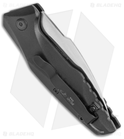 Bear OPS Bold Action XVII Automatic Knife Black Aluminum (2.8" Satin)