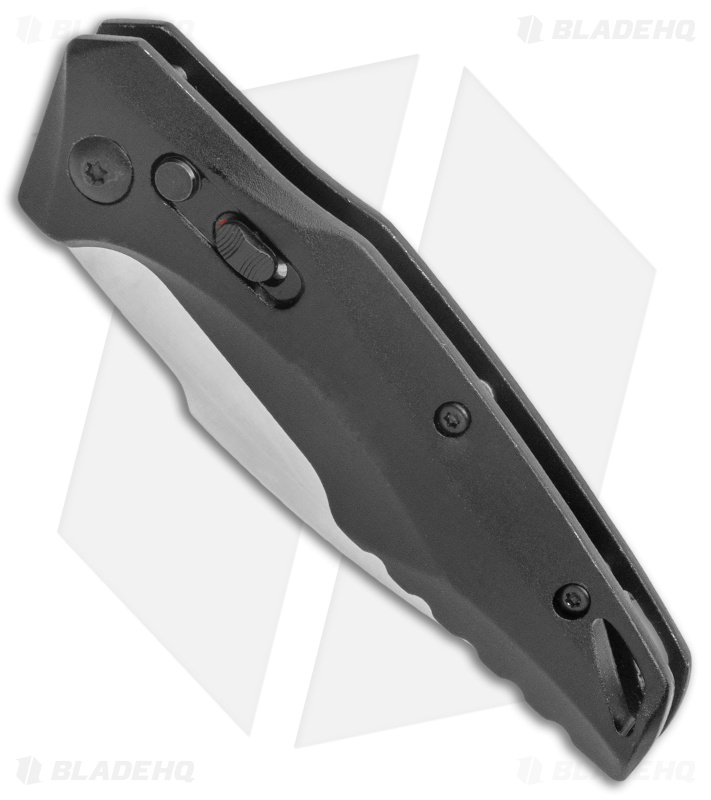 Bear OPS Bold Action XVII Automatic Knife Black Aluminum (2.8" Satin)