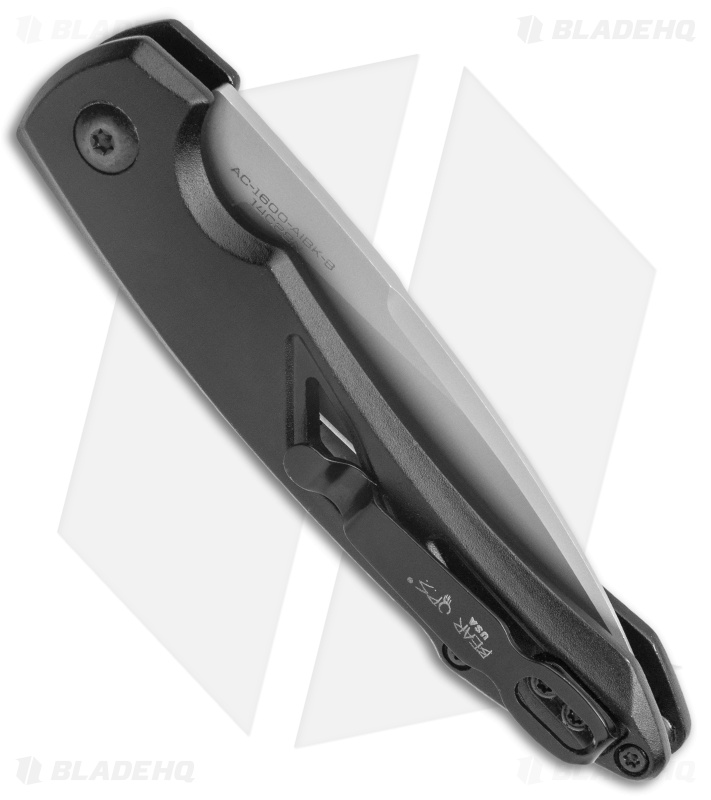 Bear OPS Bold Action XVI Automatic Knife Black Aluminum (2.8" Bead Blast)
