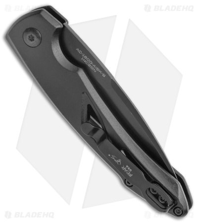 Bear OPS Bold Action XVI Automatic Knife Black Aluminum (2.8" Black)
