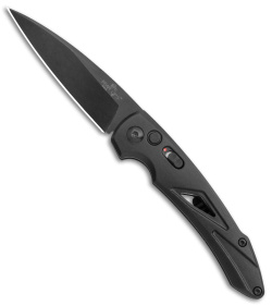 Bear OPS Bold Action XVI Automatic Knife Black Aluminum (2.8" Black)