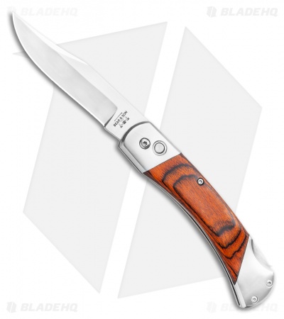 Bear and Son Automatic Lockback Knife Rosewood  (3.5" Satin)