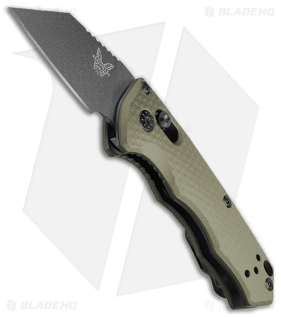 Benchmade Partial Auto Immunity AXIS Lock Knife Woodland Green(1.9" Blk)2950BK-2