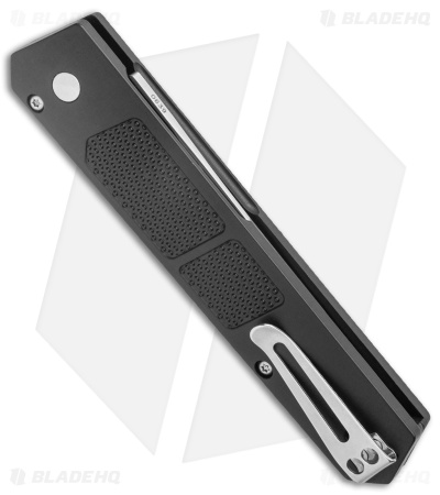 Boker Plus Kwaiken Grip Automatic Knife Black Aluminum (3.3" Satin D2)