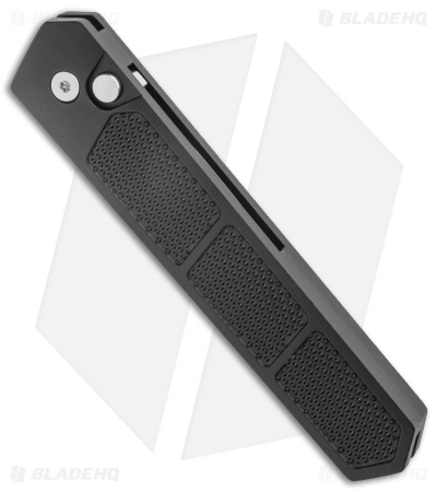 Boker Plus Kwaiken Grip Automatic Knife Black Aluminum (3.3" Satin D2)