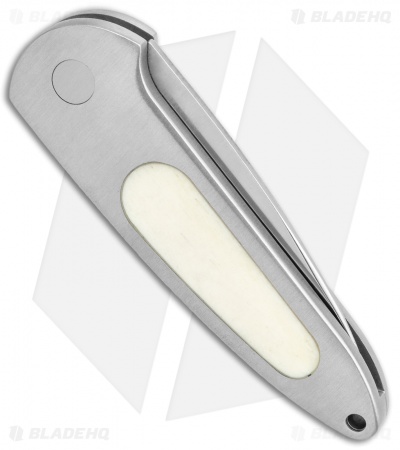 Boker Top Lock II Button Lock Knife Gray Aluminum/Kraton (2.75" Satin) 117107WB