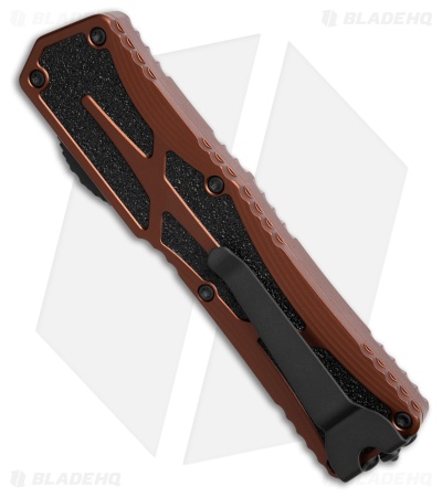 Heretic Knives Colossus D/E OTF Automatic Knife Boot Beer Brown (3.5" Black DLC)