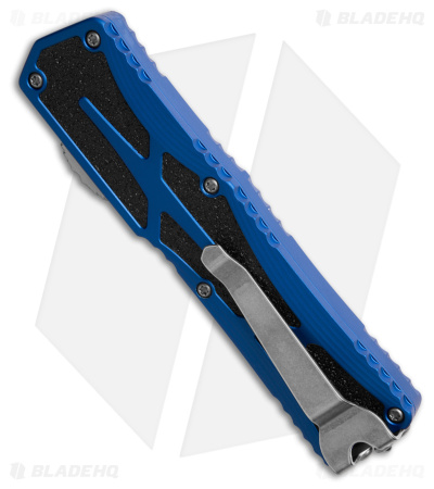 Heretic Knives Colossus MagnaCut Recurve OTF Automatic Knife Blue (3.5" SW)