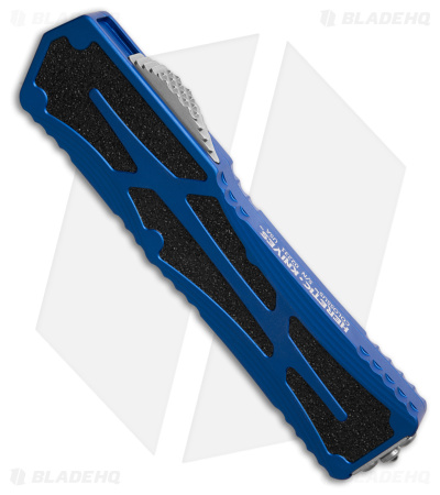 Heretic Knives Colossus MagnaCut Recurve OTF Automatic Knife Blue (3.5" SW)