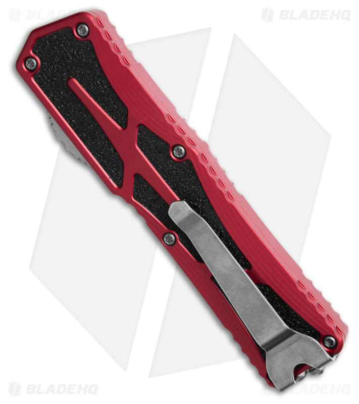 Heretic Knives Colossus MagnaCut Recurve OTF Automatic Knife Red (3.5" SW)