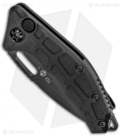 Heretic Knives Martyr Tanto Automatic Knife Black Tactical Aluminum (3" Black)