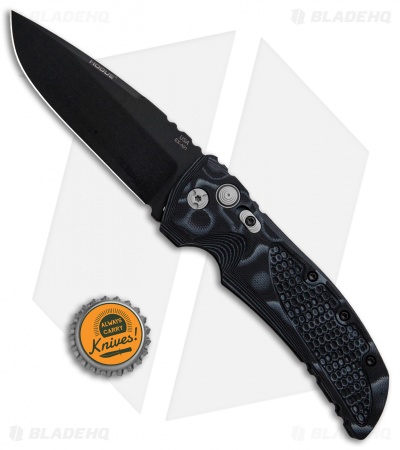 Hogue Knives EX-A01 Automatic Knife Black G-10 (4" Black)