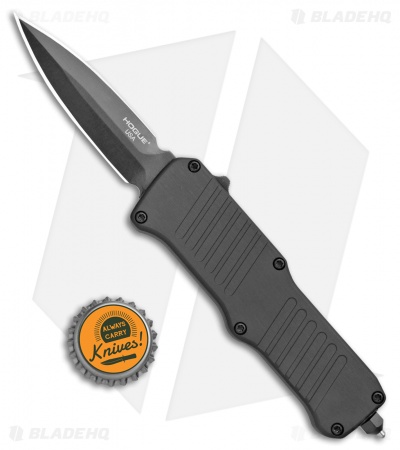 Hogue Mini Incursion D/E OTF Automatic Knife Black Aluminum (3" Black) 54076