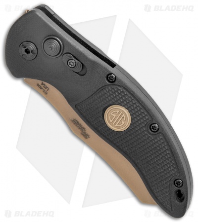 Hogue Sig Sauer EX-A04 Wharncliffe Automatic Knife Black G-10 (3.5" FDE) 36420
