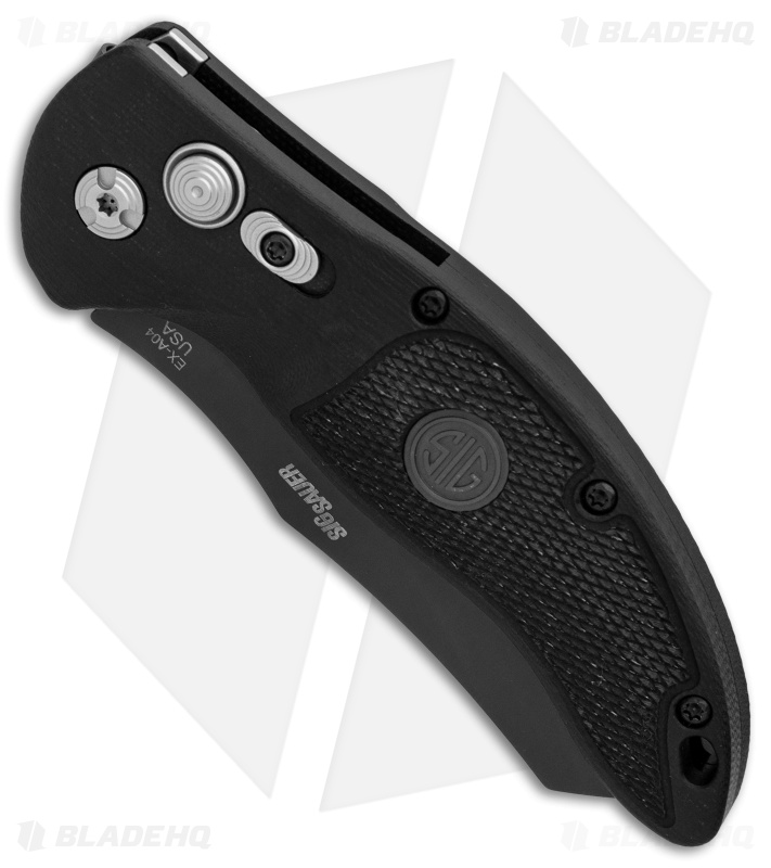 Hogue Sig Sauer EX-A04 Wharncliffe Automatic Knife Black G-10 (3.5" Black) 36422