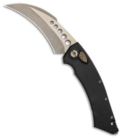 Microtech Hawk - Automatic Knife | Black/Bronze | Blade HQ