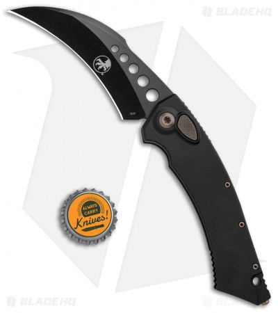 Microtech Signature Series Hawk Automatic Knife Black DLC (4" Black)  