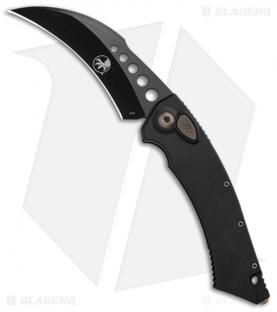 Microtech Signature Series Hawk Automatic Knife Black DLC (4" Black)  