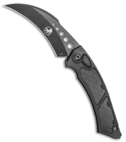 Microtech Hawk - Automatic Knife | Black/DLC + CF | Blade HQ