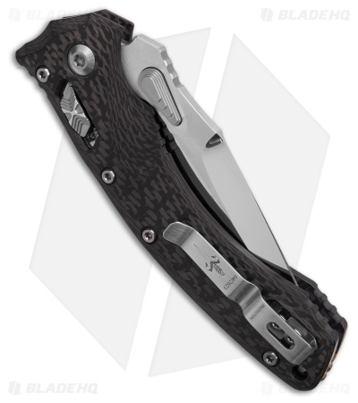 Microtech Marfione Custom 9 Amphibian M390 HP CF Folding Knife (4" Mirror)
