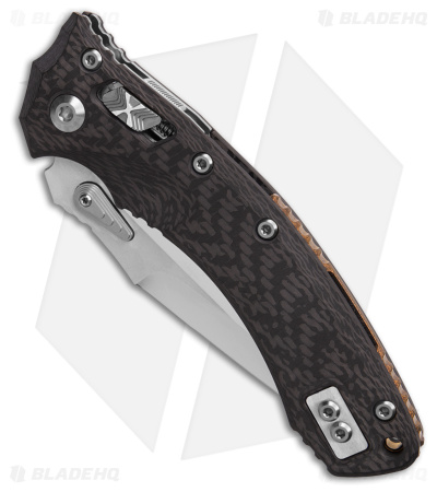 Microtech Marfione Custom 9 Amphibian M390 HP CF Folding Knife (4" Mirror)