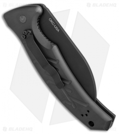 Ontario OKC Automatic Rescue Knife Tactical (3.25" Black Serr) 