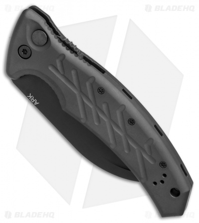 Ontario OKC Automatic Rescue Knife Tactical (3.25" Black Serr) 