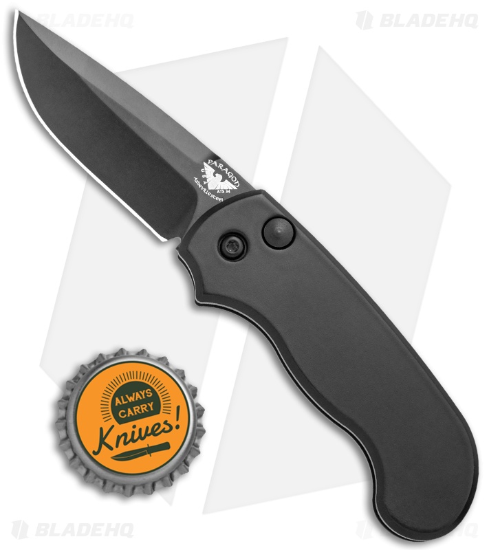 Paragon Snapper Automatic Knife Black Aluminum (2.5" Black)