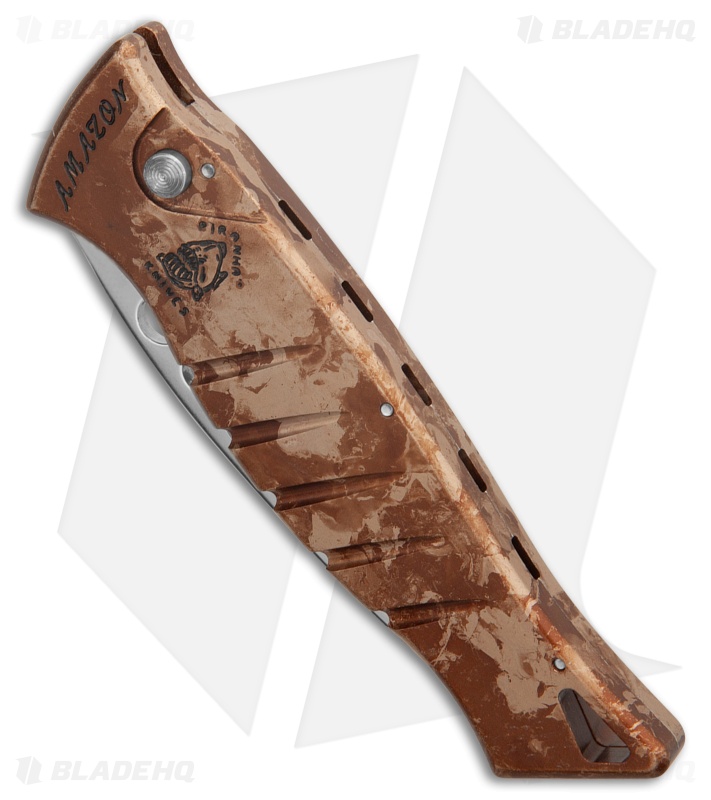 Piranha Amazon Automatic Knife Desert Camo Aluminum (3.45" Polished Plain)