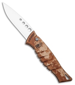 Piranha Amazon Automatic Knife Desert Camo Aluminum (3.45" Polished Plain)