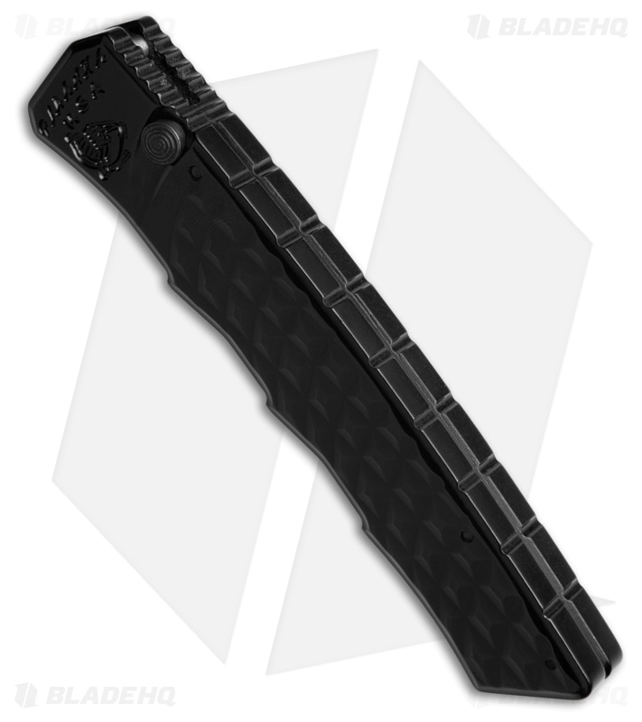 Piranha Crossfire Automatic Knife Black Aluminum (3.1" Black) P-23BKT