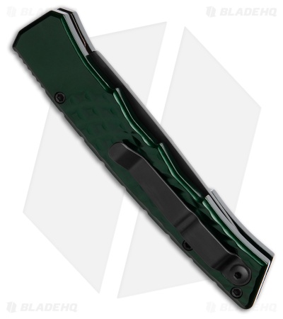Piranha Crossfire Automatic Knife Green Aluminum (3.1" Black) P-23GT