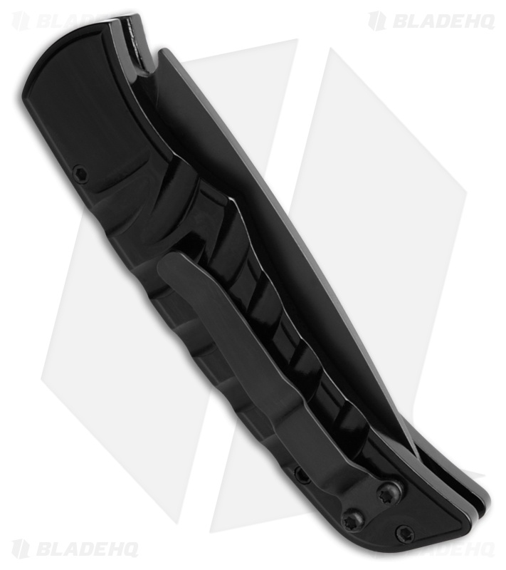 Piranha Paradox Automatic Knife Black Aluminum (3.1" Black) P-24BKT
