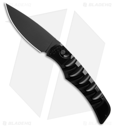 Piranha Paradox Automatic Knife Black Aluminum (3.1" Black) P-24BKT