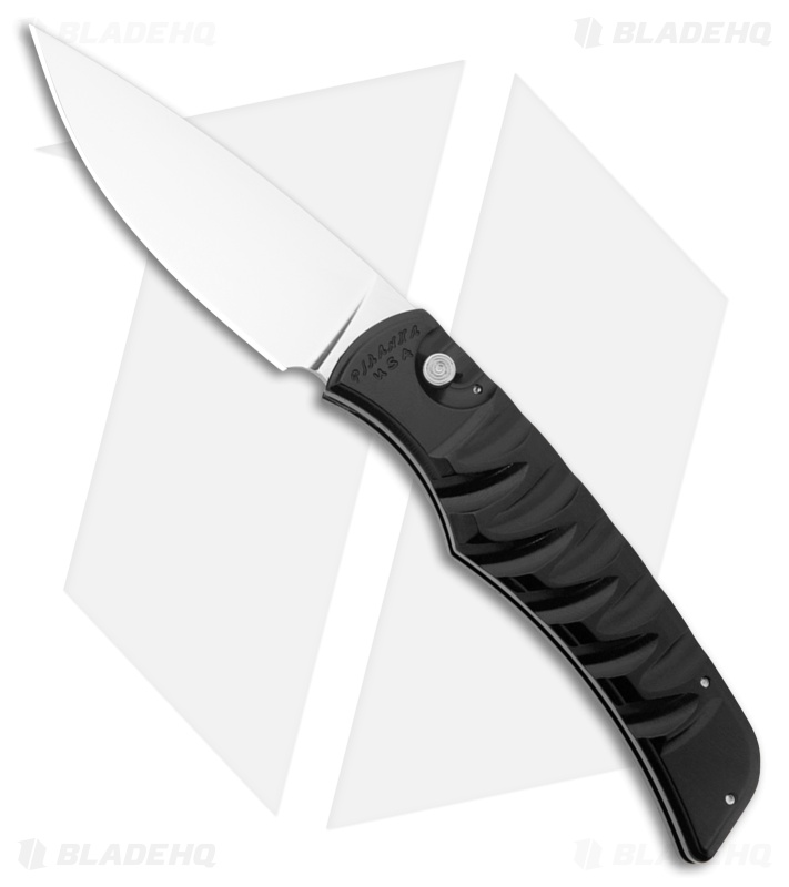 Piranha Paradox Automatic Knife Black Aluminum (3.1" Mirror) P-24BK