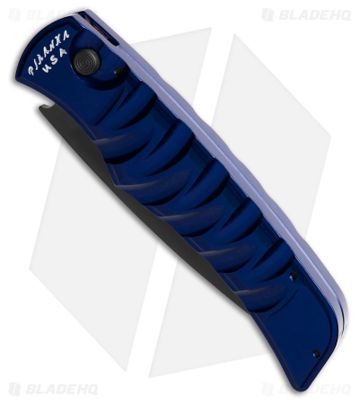 Piranha Paradox Automatic Knife Blue Aluminum (3.1" Black) P-24BT
