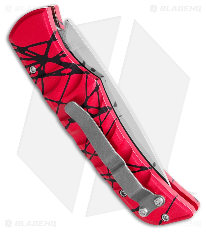 Piranha Paradox Automatic Knife Pink Aluminum (3.1" Mirror) P-24PK
