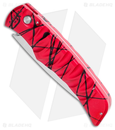 Piranha Paradox Automatic Knife Pink Aluminum (3.1" Mirror Serrated) P-24PKS