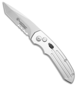 Smith & Wesson Extreme Ops Tanto Automatic Knife Gray Aluminum (3.25" BB Serr)