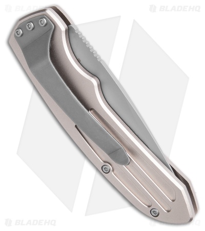 Smith & Wesson Extreme Ops  Automatic Knife Silver Aluminum (3.25" BB Serr)