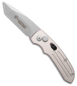 Smith & Wesson Extreme Ops Tanto Automatic Knife Gray Aluminum (2.5" Satin)