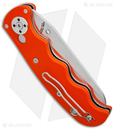 Spyderco Autonomy Automatic Knife Orange G-10 (3.75" Satin Serr) C165GSOR