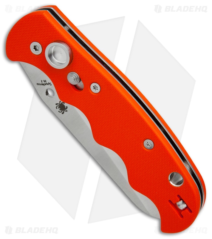 Spyderco Autonomy Automatic Knife Orange G-10 (3.75" Satin Serr) C165GSOR