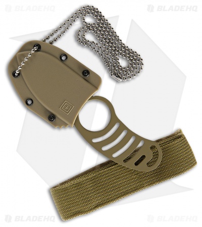 5.11 Tactical Side Kick Fixed Blade Knife Coyote Tan (2" Tan Serr) 51023-328