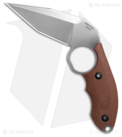 ADV Tactical Havoc Fixed Blade Knife Tan G-10 (3.5" Satin)