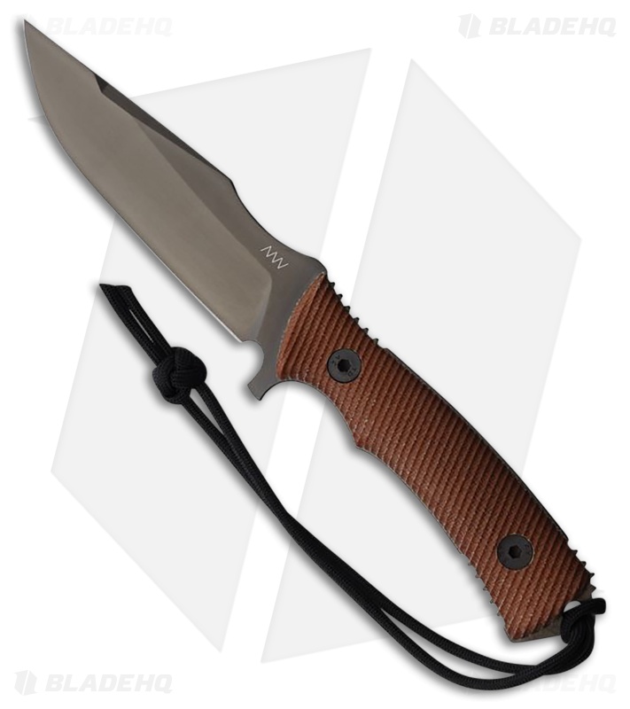 Acta Non Verba M311 Compact Fixed Blade Knife Brown Micarta (4.3" DLC Elmax)