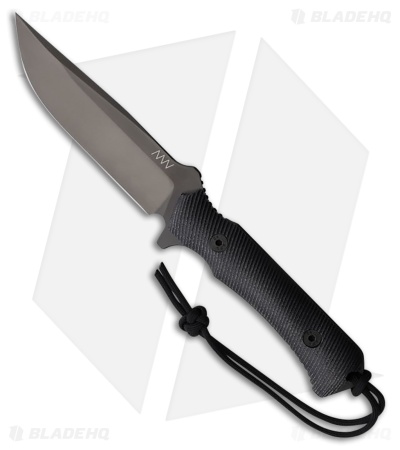 Acta Non Verba M41 Fixed Blade Knife Black Micarta (5" Black DLC)