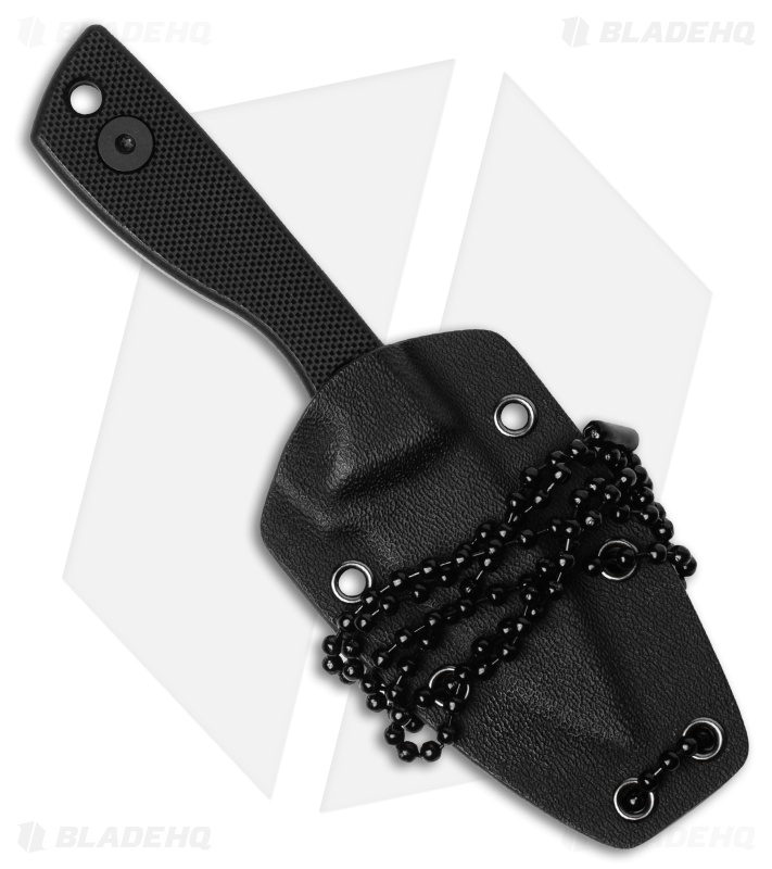 Auxiliary Manufacturing Runt Fixed Blade Knife Black G-10 (2.1" Black PVD)