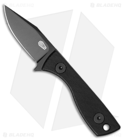 Auxiliary Manufacturing Runt Fixed Blade Knife Black G-10 (2.1" Black PVD)